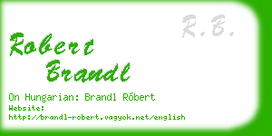 robert brandl business card