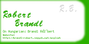 robert brandl business card